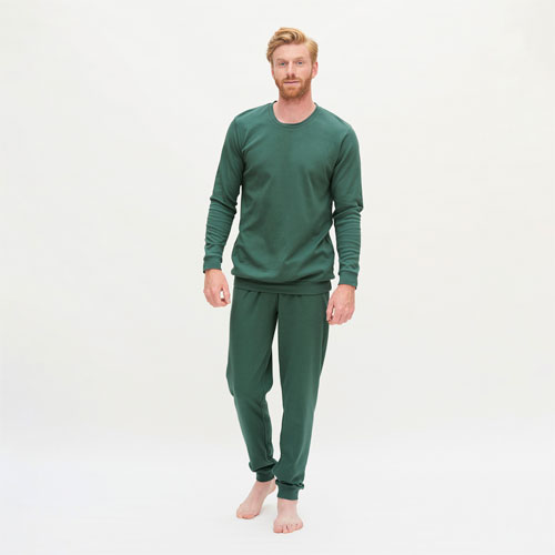Pijama 100% algodón orgánico crudo, hombre