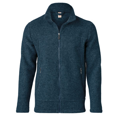 Chaqueta lana merino azul - Hombre