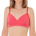 Organic cotton non-wired bra, stripes