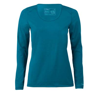 Samarreta tècnica llana merino i seda, Regular Fit, Verda