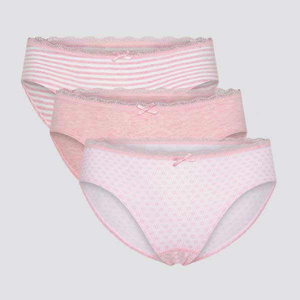 Pack of organic cotton girls' panties