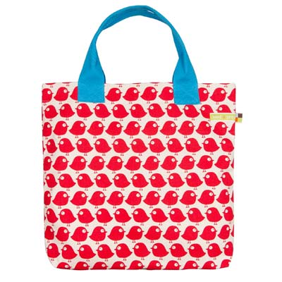 Bolsa infantil de algodón orgánico Birds